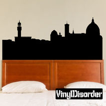 Florence Italy Skyline Vinyl Wall Decal or Car Sticker SS127