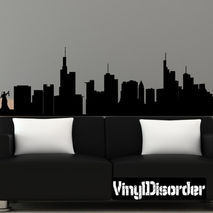 Frankfurt Germany Skyline Vinyl Wall Decal or Car Sticker SS117