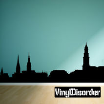 Hamburg Germany Skyline Vinyl Wall Decal or Car Sticker SS115