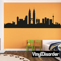 Kuala Lumpur Skyline Vinyl Wall Decal or Car Sticker SS046