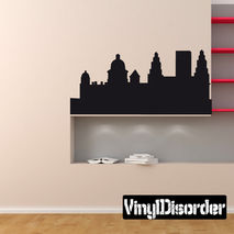 Liverpool Skyline Vinyl Wall Decal or Car Sticker SS014