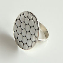 SILVER CIRCLE RING / STERLING SILVER RING / WOMENS RING