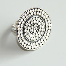 SILVER CIRCLE RING / BRIDAL JEWELRY / WOMENS RINGS