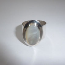 STERLING SILVER SHELL RING / BRIDAL JEWELRY / WOMENS RINGS