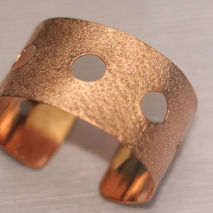 COPPER CIRCLE CUFF BRACELET / UNISEX COPPER CUFF BRACELET