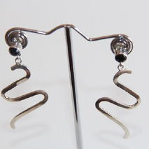 SILVER SNAKE EARRING / STERLING SILVER / WOMENS EARRINGS