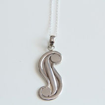 SILVER DOLLAR PENDANT / STERLING SILVER / WOMENS NECKLACE