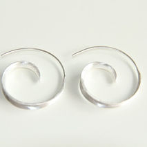 TRIBAL HOOP EARRINGS / BRIDAL JEWELRY / SILVER EARRINGS