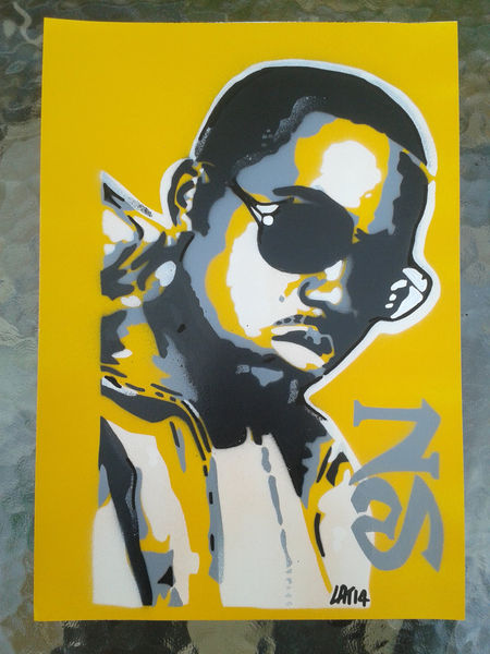 Pop Art Spray Paint Stencil Art Print