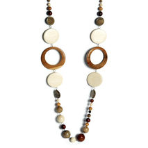 Necklace with Wood Rounds