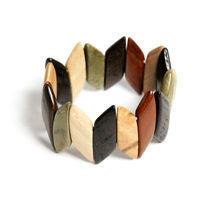 Wood Zigzag Bracelet