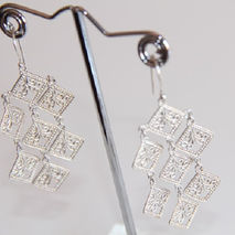 SILVER FILIGREE EARRINGS / BRIDAL JEWELRY / SILVER EARRINGS