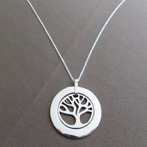 TREE OF LIFE / SILVER PENDANT / BRIDE BRIDESMAID NECKLACE