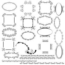 Wedding Clipart, Vintage digital frames, Digital clip Art Frames