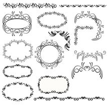 Flourish Digital Clip Art Digital Border Flourish Clipart Swirls