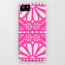 iPhone Samsung Phone Case Pink Papel Picado Fiesta