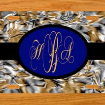 Monogram License Plate, Monogram Car Tag