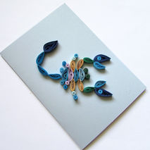 Scorpio Card, Zodiac Birthday Card, quilling Zodiac Card, Astrol