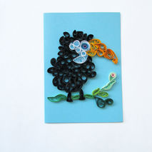 Toucan Quilling Card, Greeting Card With Quilled Toucan, Toucan