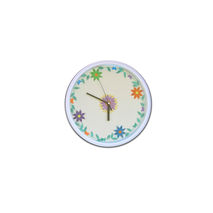 Pastel Wall Clock, Kitchen Wall Clock with Flowers, Quilled Wall