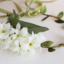 Bridal Flower Circlet, Flower Girl Crown, Festival Hair Garland