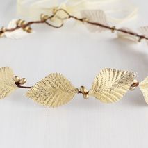 Gold Leaves Crown, Gold Bridal Headband, Greek Goddess