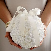 Kanzashi Flower Pomander, Bridal Bouquet, Kissing Ball