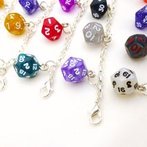 Mini Rainbow Dice Charm Bracelet