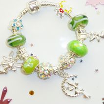 childrens fairies charm bracelet choice of color & size