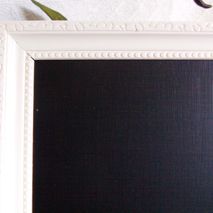 White Framed Chalk Board