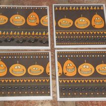 Halloween Jack-O-Lantern Coasters