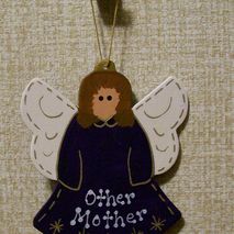 Personalized Wooden Angel Ornament