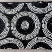 BEADED CIRCLE PURSE / BEAD ACCESSORIES / WOMENS PURSE