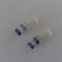 AMETHYST SILVER EARRINGS / BRIDAL JEWELRY / SILVER EARRINGS