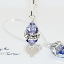 Swarvoski Crystal Earrings in Tanzanite