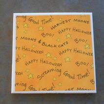 Halloween Word Coasters - Set of Four