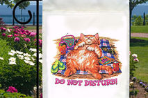 Beachy Kitty Do Not Disturb New Small Garden Yard Flag