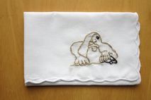 Seattle Fremont Troll Embroidered Handkerchief Gift