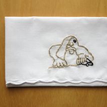 Seattle Fremont Troll Embroidered Handkerchief Gift