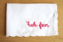 Funny Fuck Fear Inspiration Handkerchief Gift