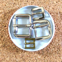 Metal Belt Buckle Bronze Silver Small Findings
