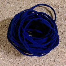 Faux Suede Fiber Leather String 3mm Dark Blue Jewelry Findings