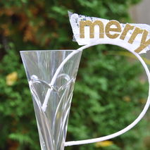 Christmas party crown,  Holiday party headband, gold glitter