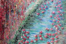 Water Lilies - 20x24 painting (made-to-order) - by Rowan Elisa