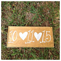 Save The Date Photo Booth Engagement Wedding Wooden Prop Sign Ha