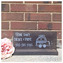 Wooden Rustic Wedding Free Standing Please Don't Drink and Drive