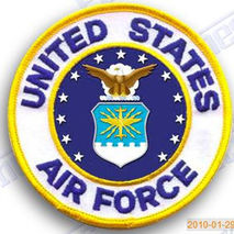 united states  AIR FORCE -  military armed forces  - iron on 100