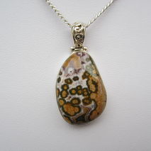 Ocean Jasper Sterling Silver Pendant