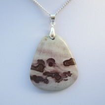 Chohua Jasper Crystal Silver Pendant