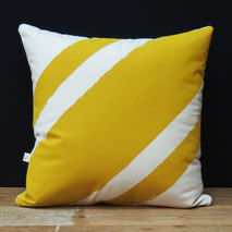Cushion/Pillow - Stripe Me Yellow